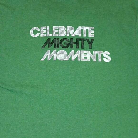 Next Level Apparel Tshirt Unisex Medium Celebrate Mighty Moments PTP 19" Lengt - Picture 3 of 6